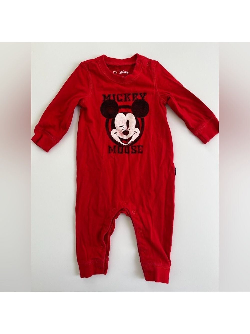 🩵 4/$20 GAP x Disney Mickey Red Jumpsuit Vibrant Stretchy One Piece